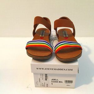 Steve Madden JDell Rainbow Sandal / Size 1 US